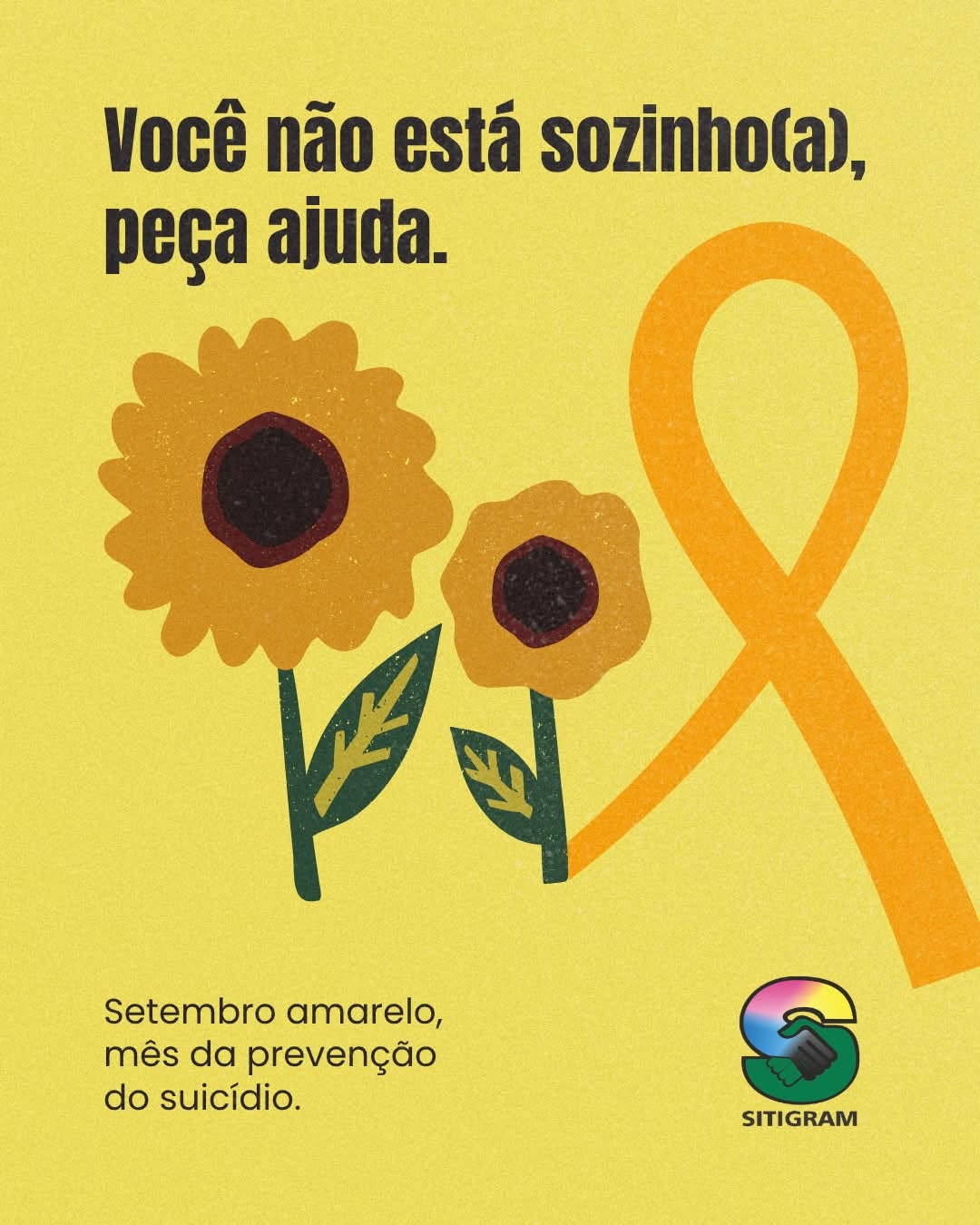 Setembro Amarelo - você não está sozinho
